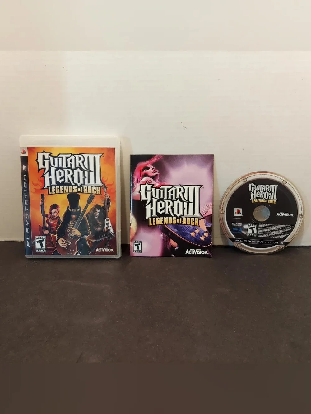 Guitar Hero III Legends of Rock Game for PlayStation 3 PS3 Guitar hero 3 ps3 cib